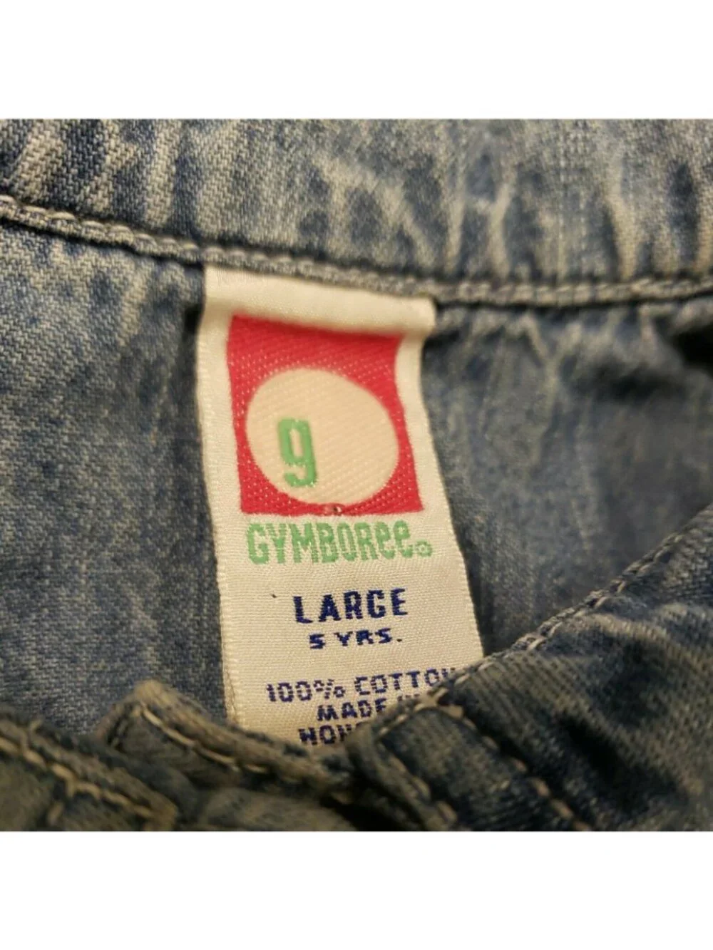 Gymboree Girls Denim Jacket Sz 5 Light wash snap front